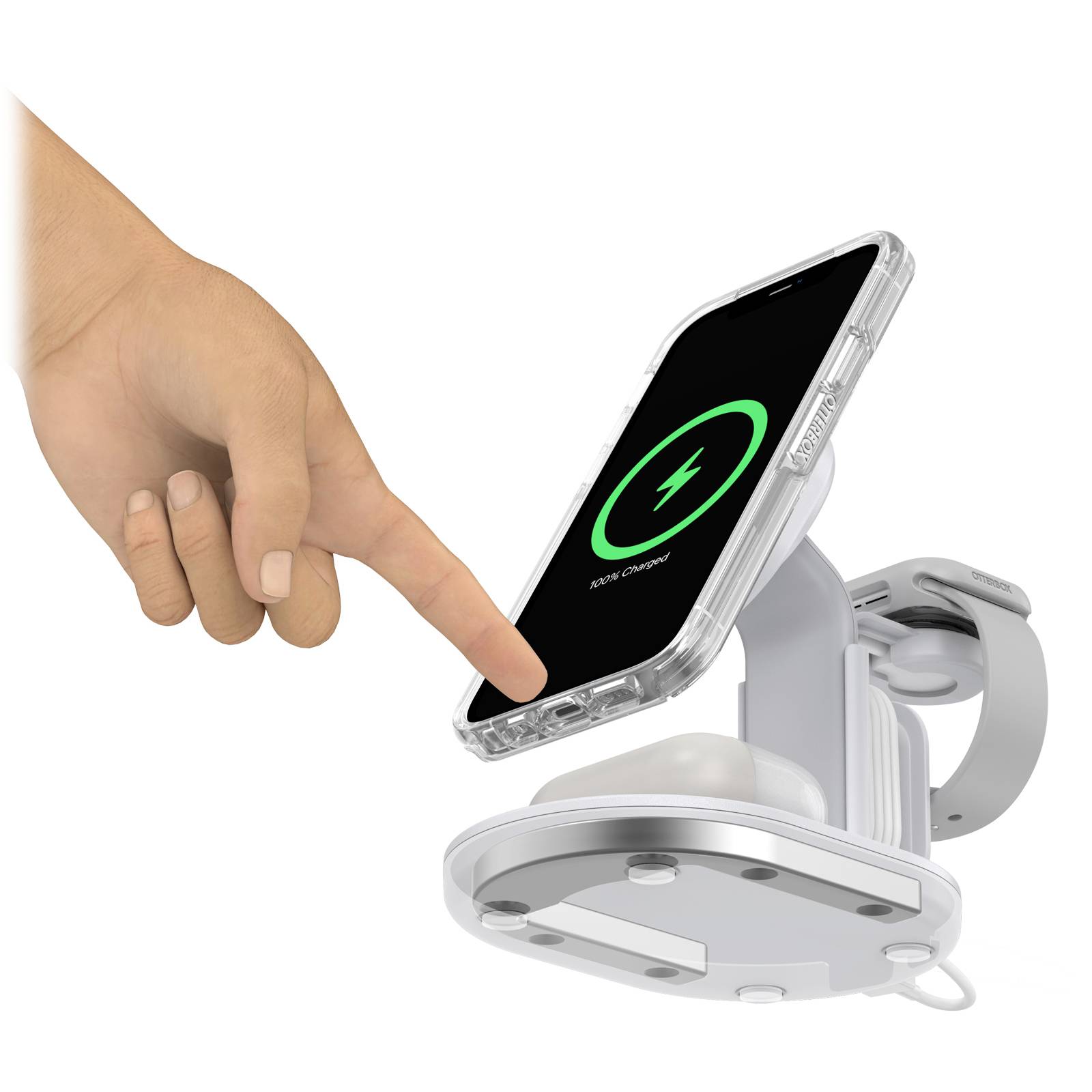 OtterBox MultiDevice Wireless Charging Stand WHT