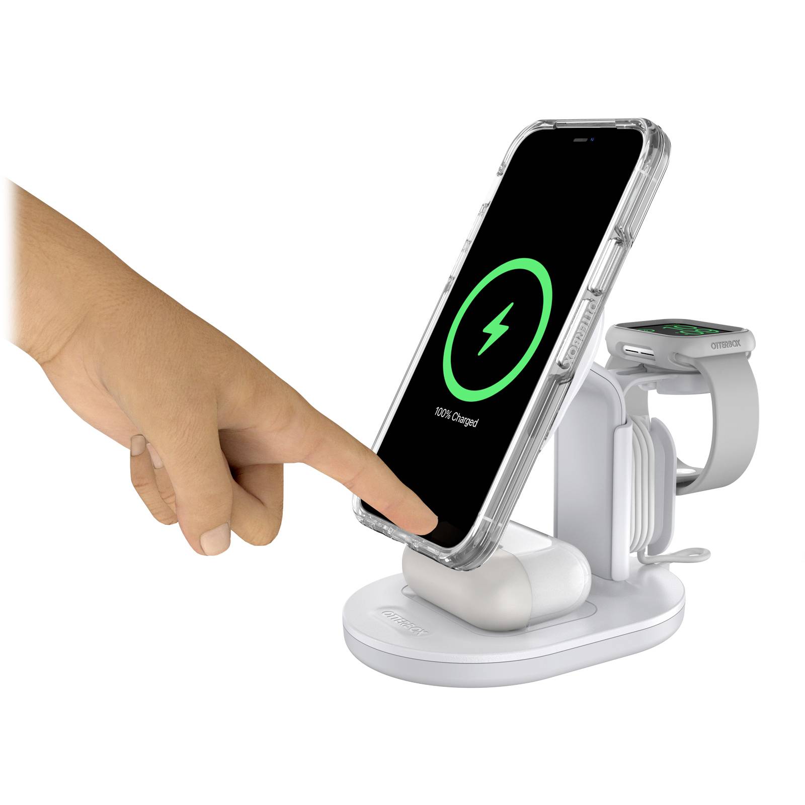 OtterBox MultiDevice Wireless Charging Stand WHT