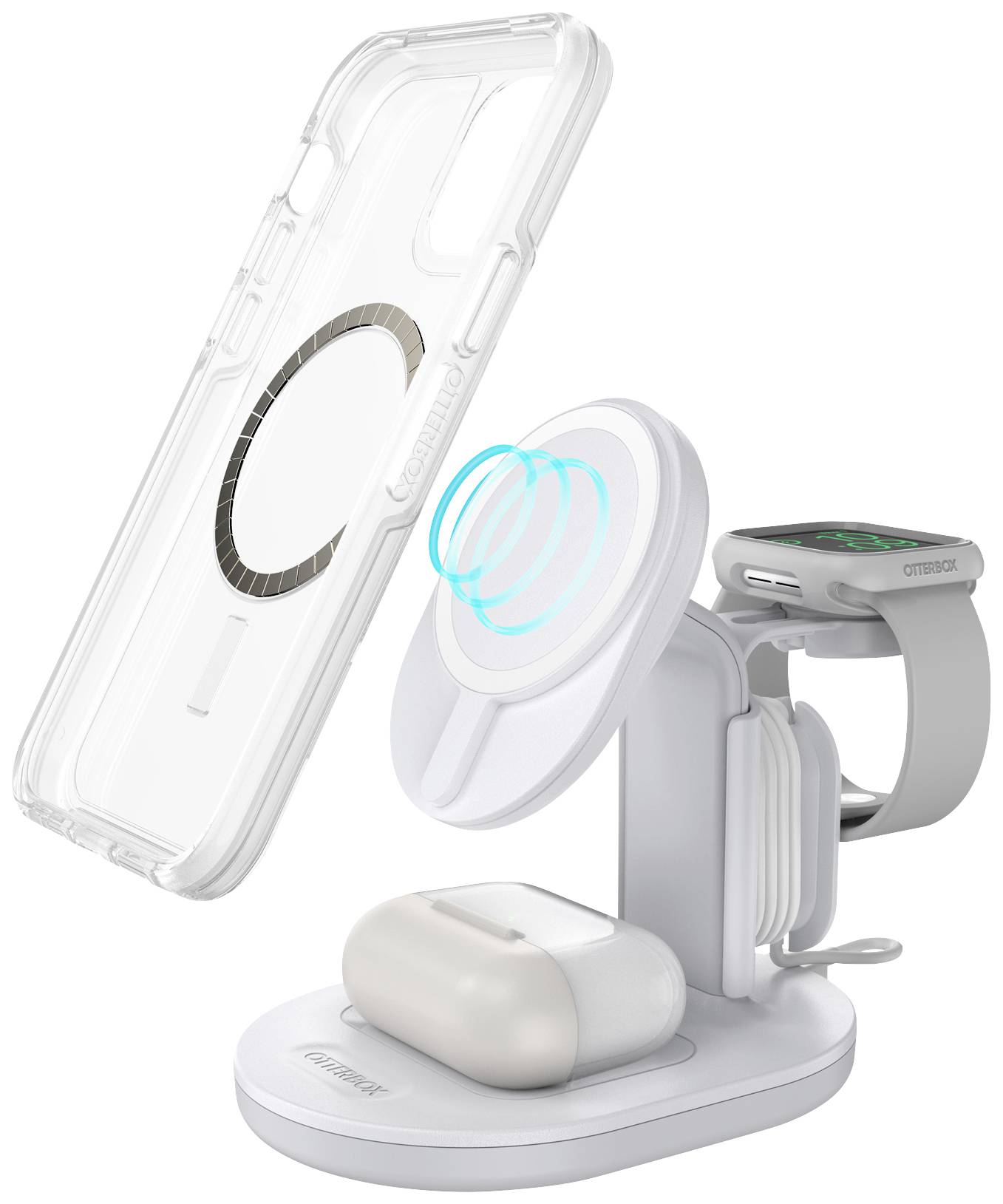 Otterbox 3 in 1 MagSafe Charger Ladeadapter 7.5 W Weiß Wireless Charger