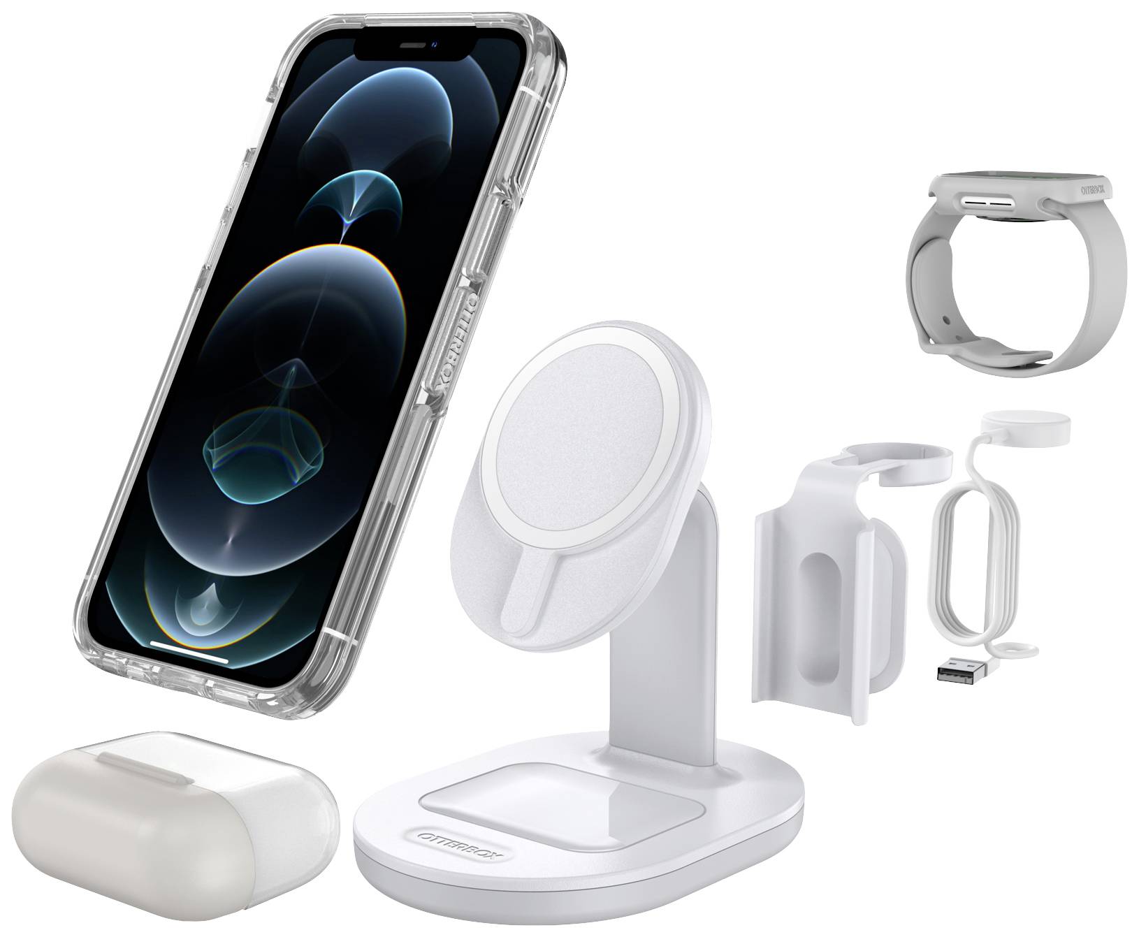 Otterbox 3 in 1 MagSafe Charger Ladeadapter 7.5 W Weiß Wireless Charger