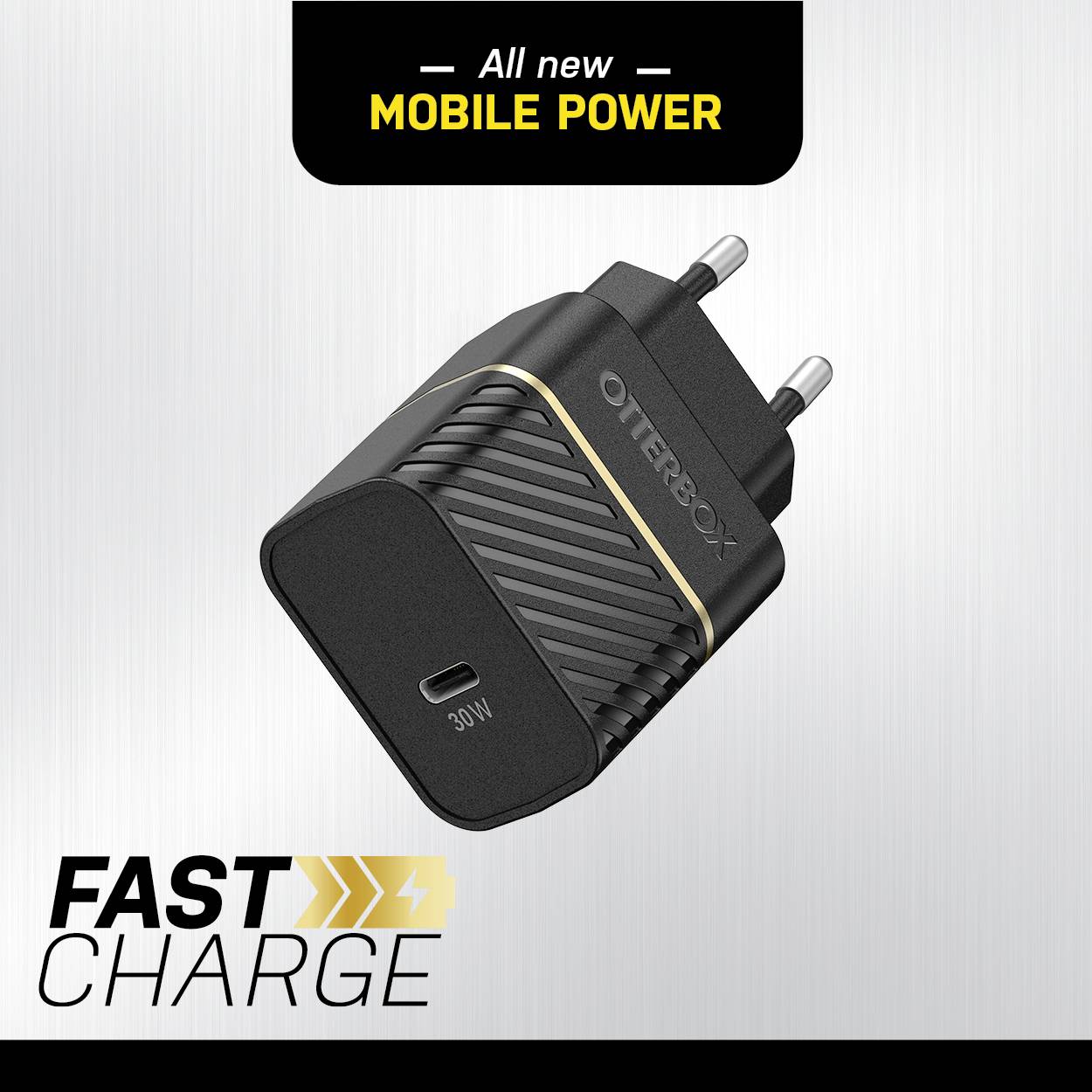 Otterbox EU Wall Charger 30W GaN USB Ladegerät 30 W 1x USB-C® Schwarz Innenbereich