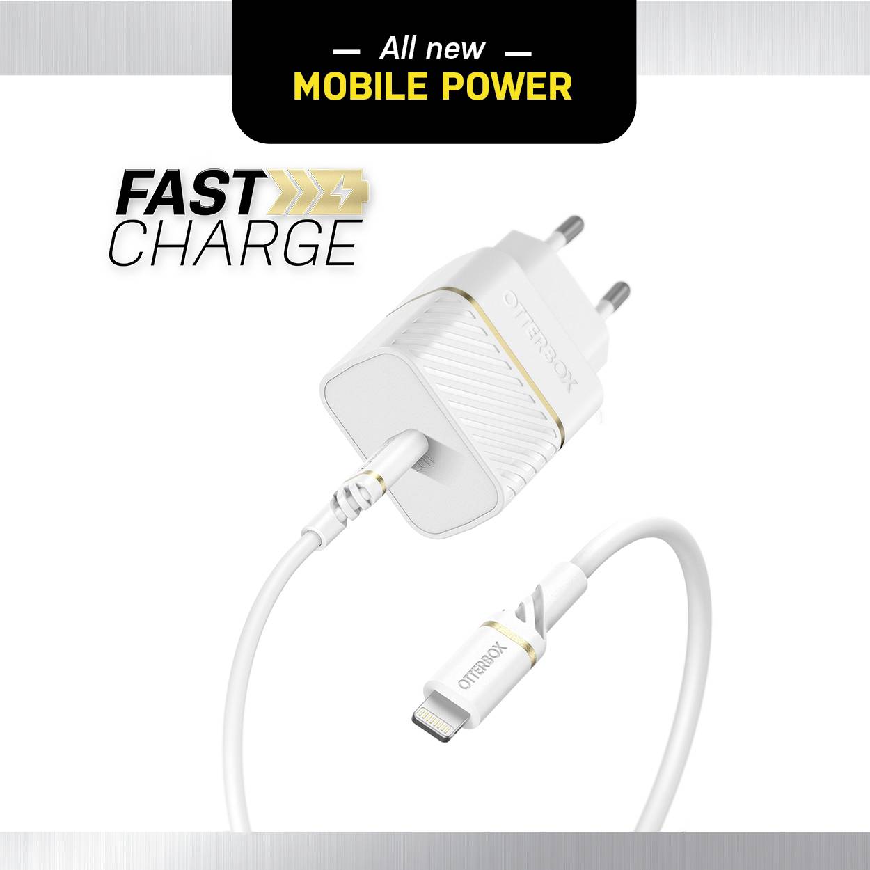 Otterbox Wall Charger USB Ladegerät 20W 1x USB-C® Weiß Innenbereich