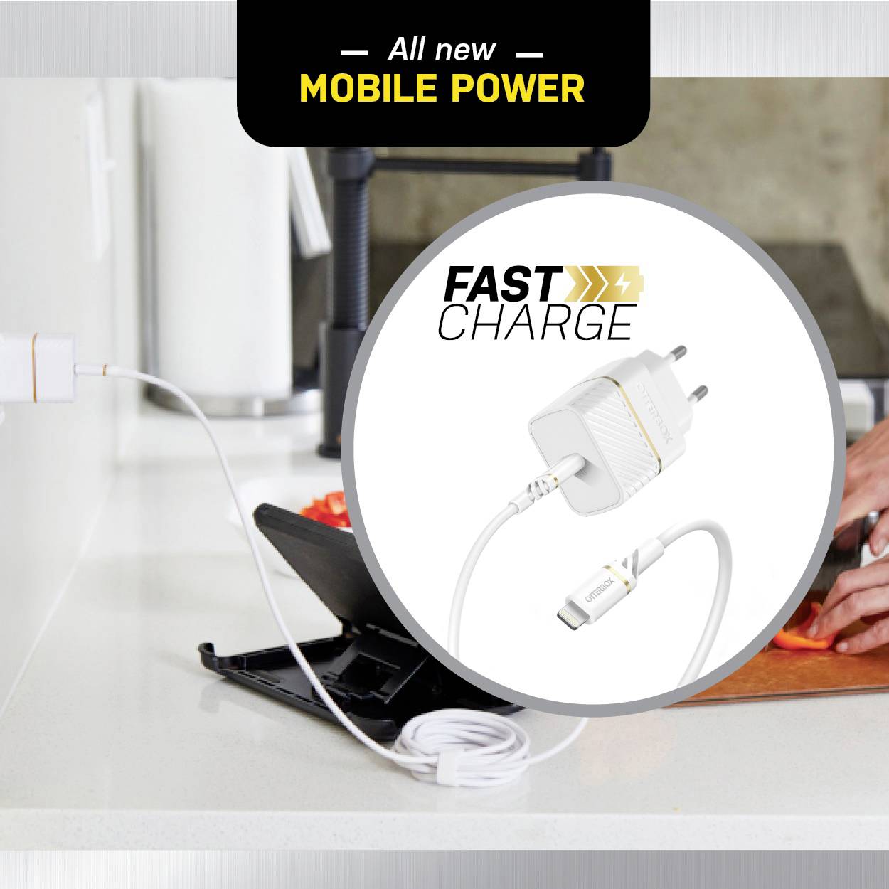 Otterbox Wall Charger USB Ladegerät 20 W 1x USB-C® Weiß Innenbereich