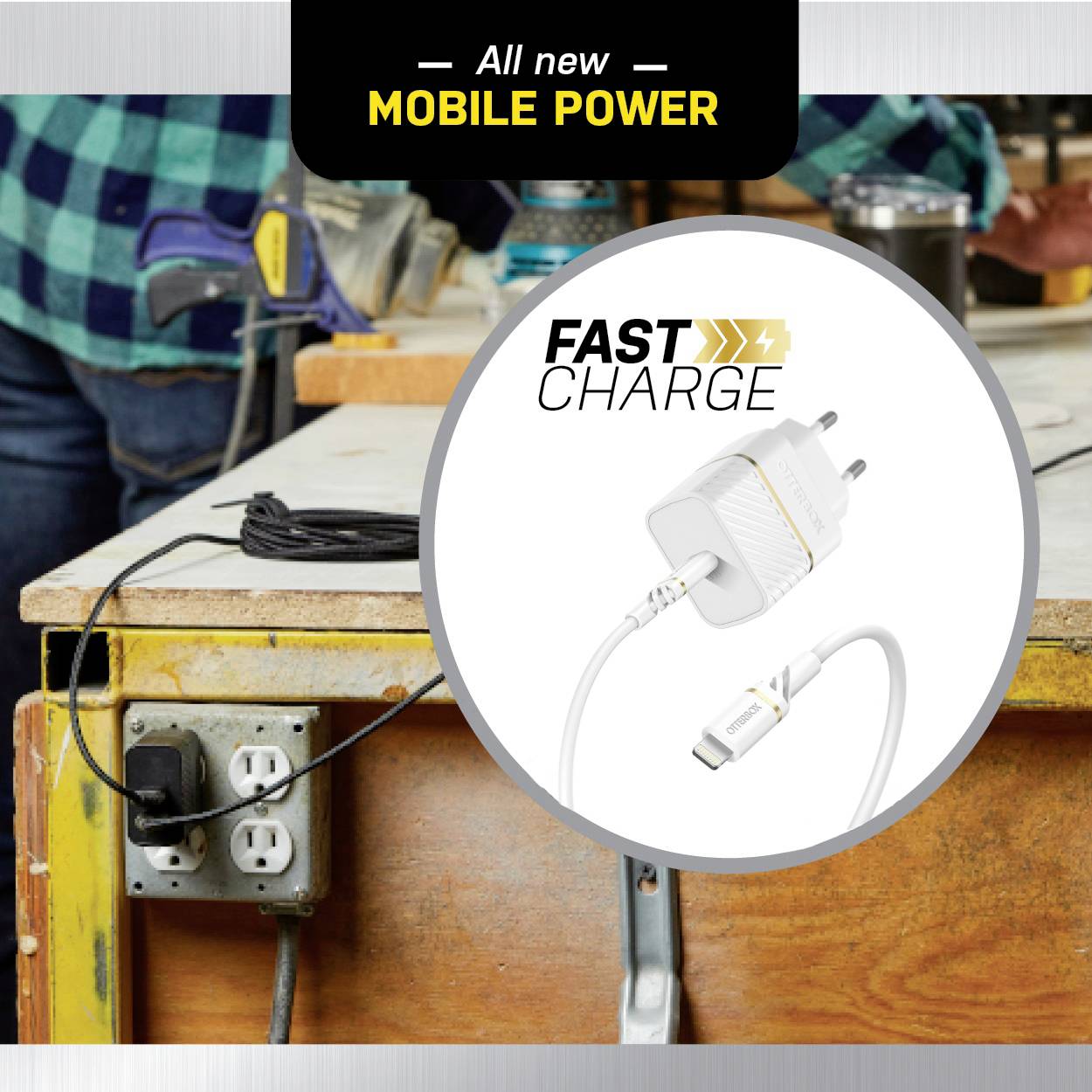 Otterbox Wall Charger USB Ladegerät 20W 1x USB-C® Weiß Innenbereich