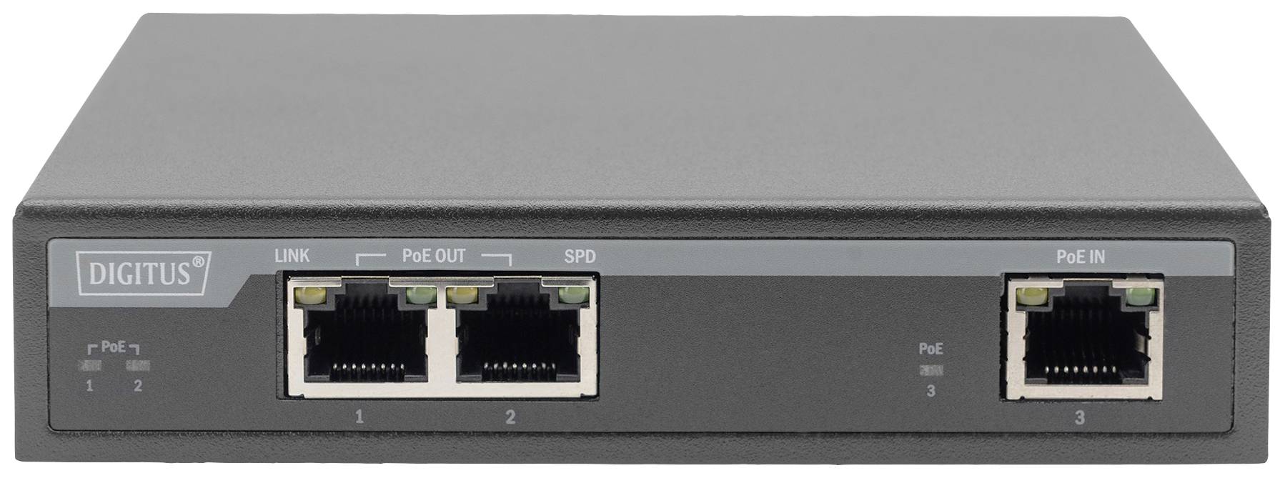Digitus DN-95127-1 PoE Extender 1 GBit/s IEEE 802.3af (12.95 W), IEEE 802.3at (25.5 W), IEEE 802.3bt, IEEE802.3af (15.4 W), IEEE802.3at (30 W)