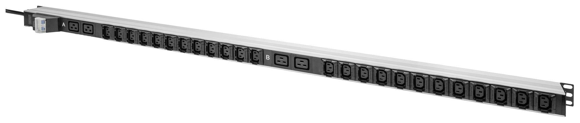 Digitus DN-95451 19 Zoll Netzwerkschrank-Steckdosenleiste Schwarz