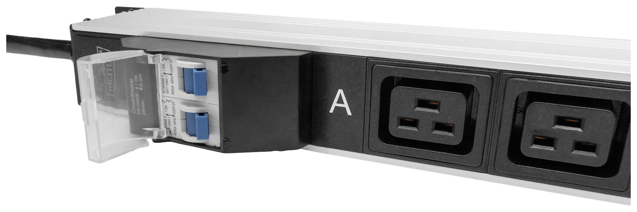 Digitus DN-95451 19 Zoll Netzwerkschrank-Steckdosenleiste Schwarz