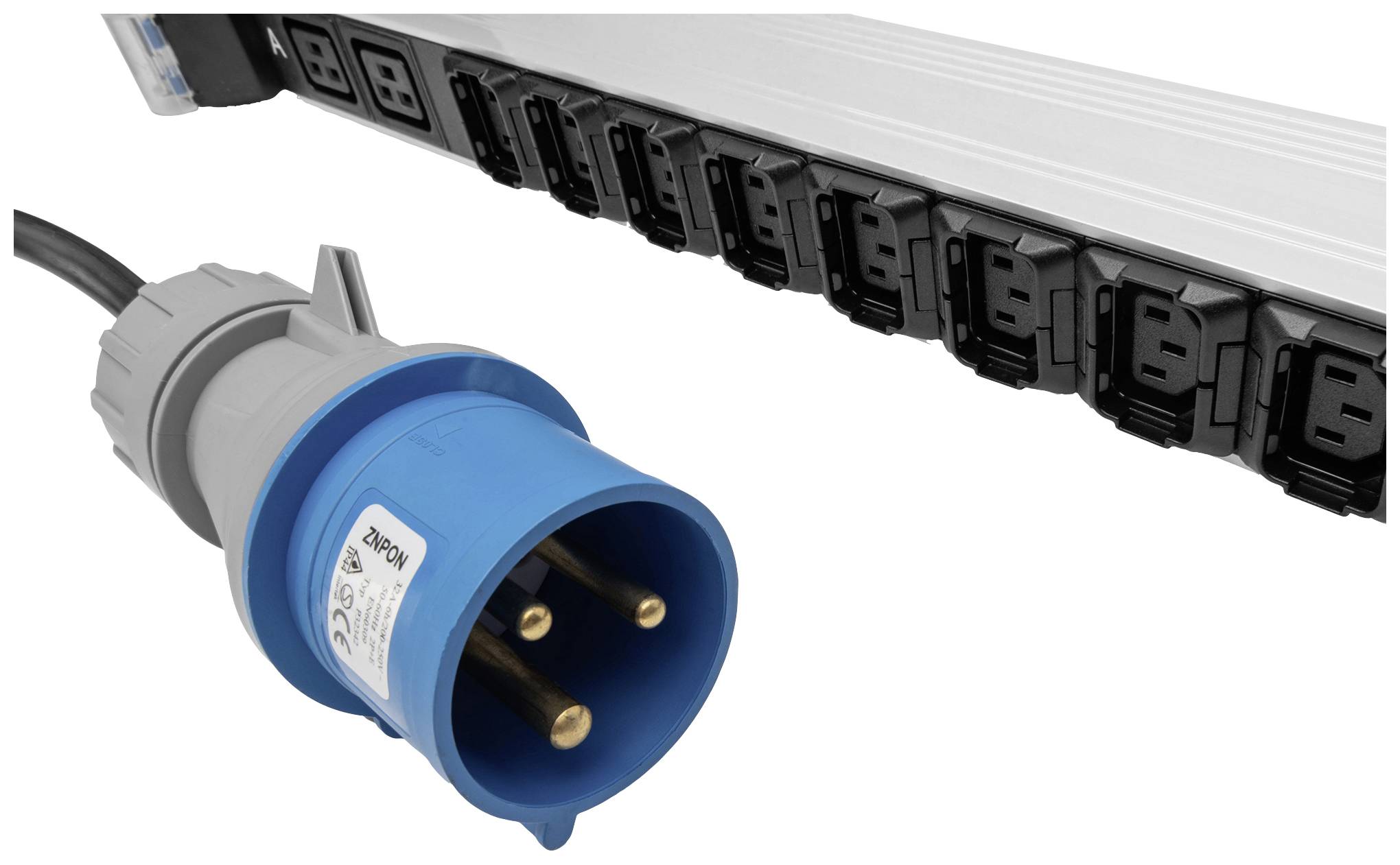 Digitus DN-95451 19 Zoll Netzwerkschrank-Steckdosenleiste Schwarz