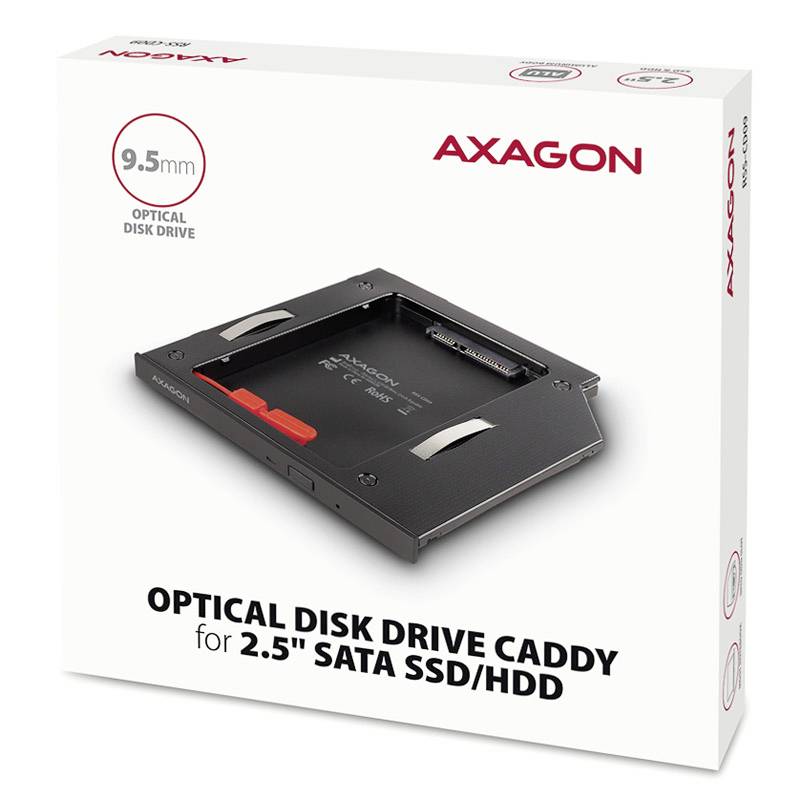 AXAGON RSS-CD09 6.35cm (2.5 Zoll)-Festplattengehäuse 2.5 Zoll SATA 6 Gb/s