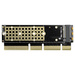 AXAGON PCEM2-1U 1 Port PCI-Express Karte PCIe Passend für (SSD): M.2 PCIe NVMe SSD