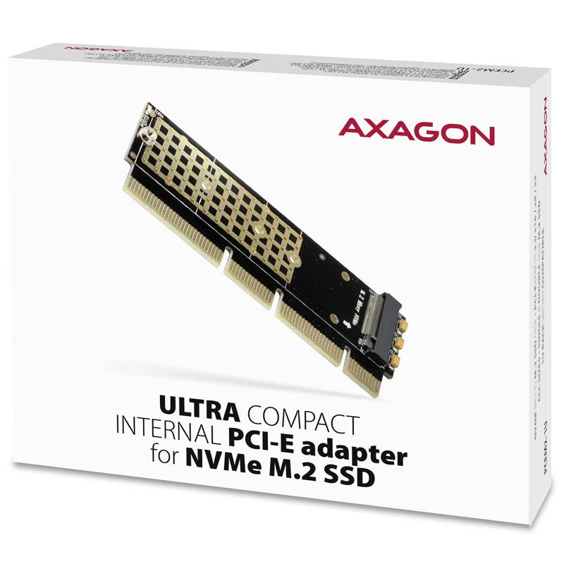 AXAGON PCEM2-1U 1 Port PCI-Express Karte PCIe Passend für (SSD): 2280