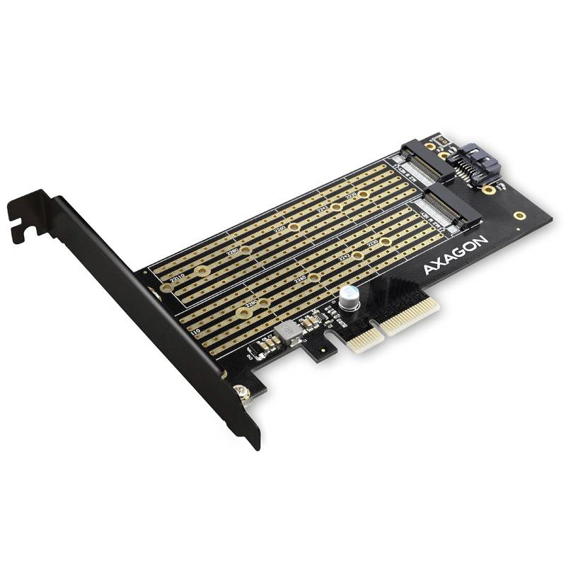 AXAGON PCEM2-D PCI-Express Karte PCIe Passend für (SSD): 2230, 2242, 2260, 2280, 22110