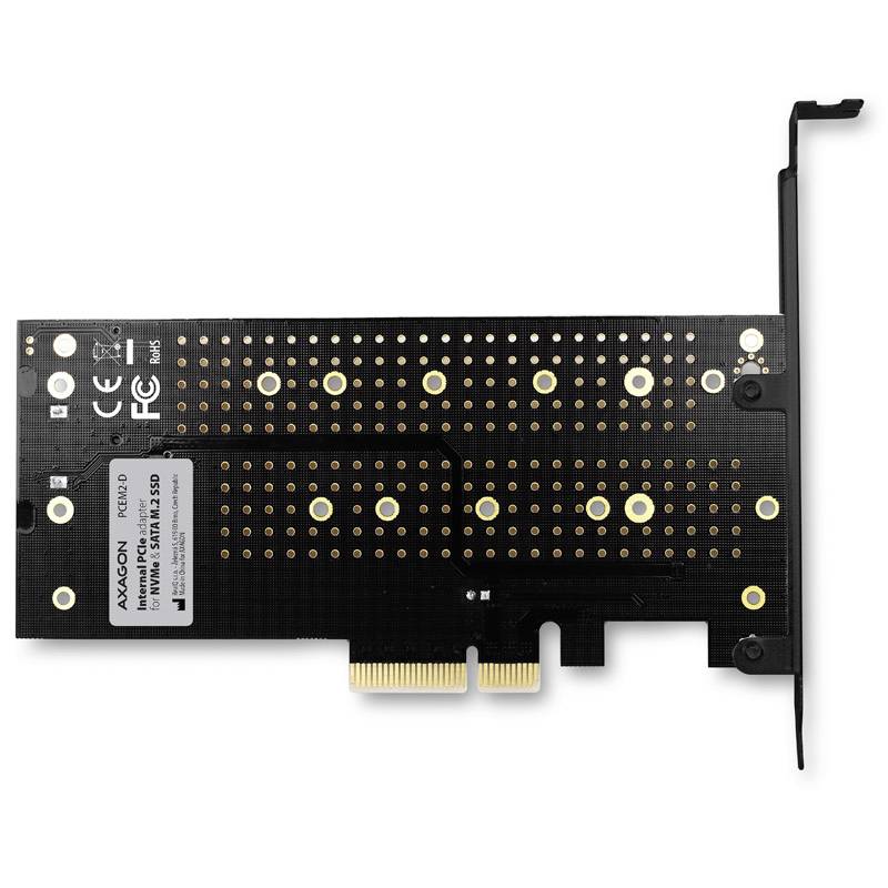 AXAGON PCEM2-D PCI-Express Karte PCIe Passend für (SSD): 2230, 2242, 2260, 2280, 22110