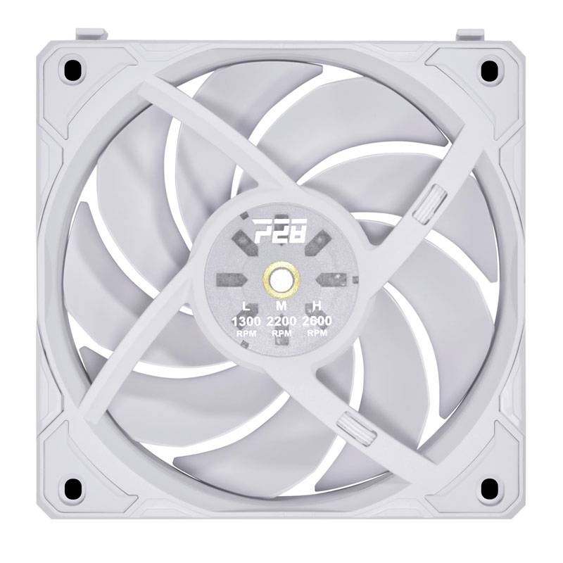 Lian Li Li UNI FAN P28 PC-Gehäuse-Lüfter Weiß (B x H x T) 120 x 120 x 28 mm