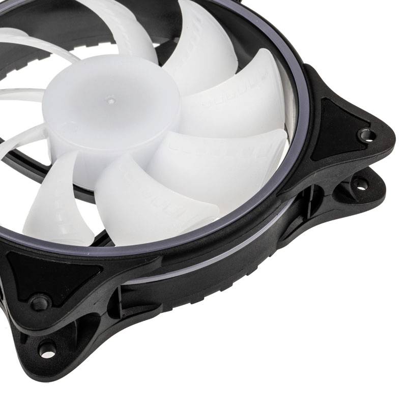 Alphacool Rise Aurora PC-Gehäuse-Lüfter Schwarz (B x H x T) 120 x 120 x 25 mm