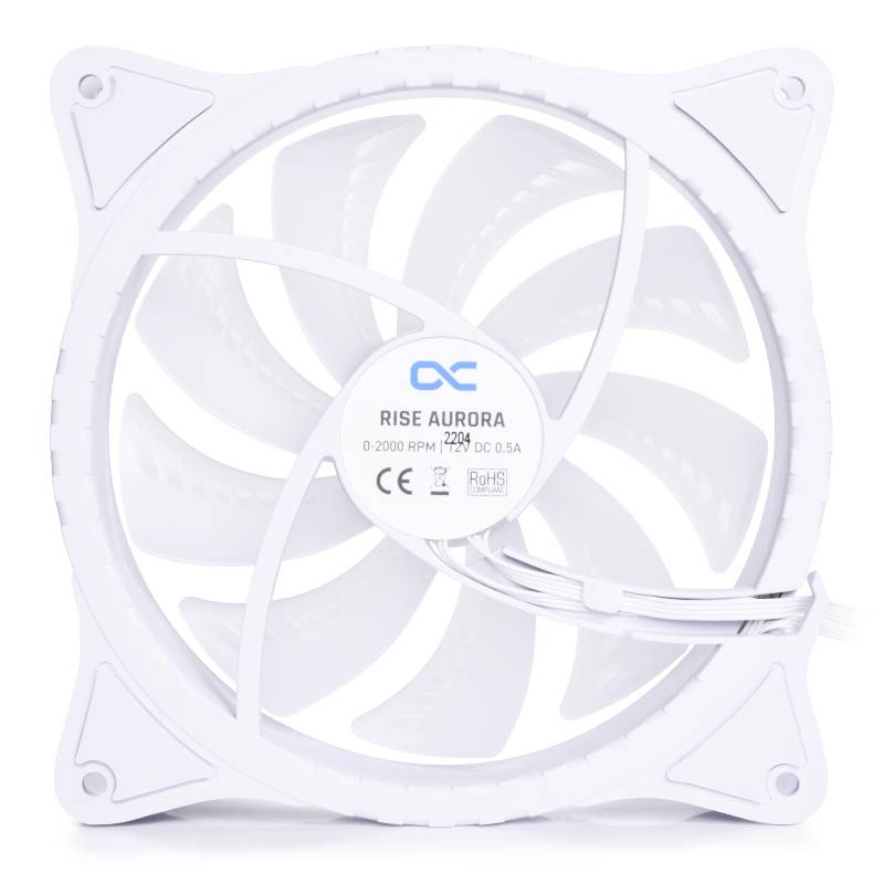 Alphacool Rise Aurora PC-Gehäuse-Lüfter Weiß