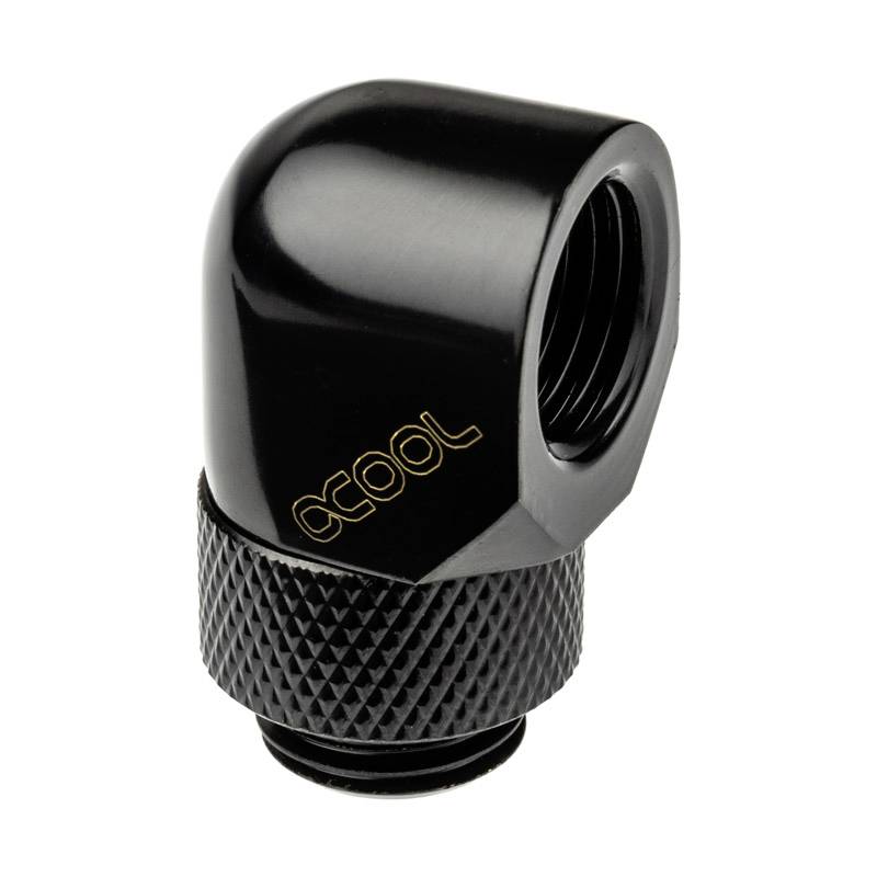 Alphacool Eiszapfen Adapter 90 Grad G1/4 Zoll AG auf G1/4 Zoll IG Wasserkühlung-Winkelverbinder
