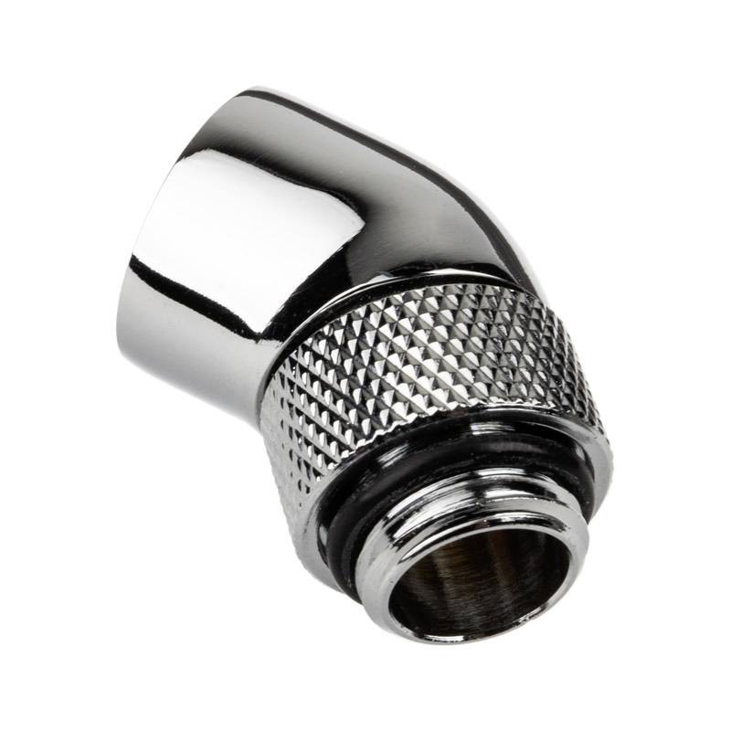 Alphacool Eiszapfen Adapter 45 Grad G1/4 Zoll AG auf G1/4 Zoll IG Wasserkühlung-Winkelverbinder