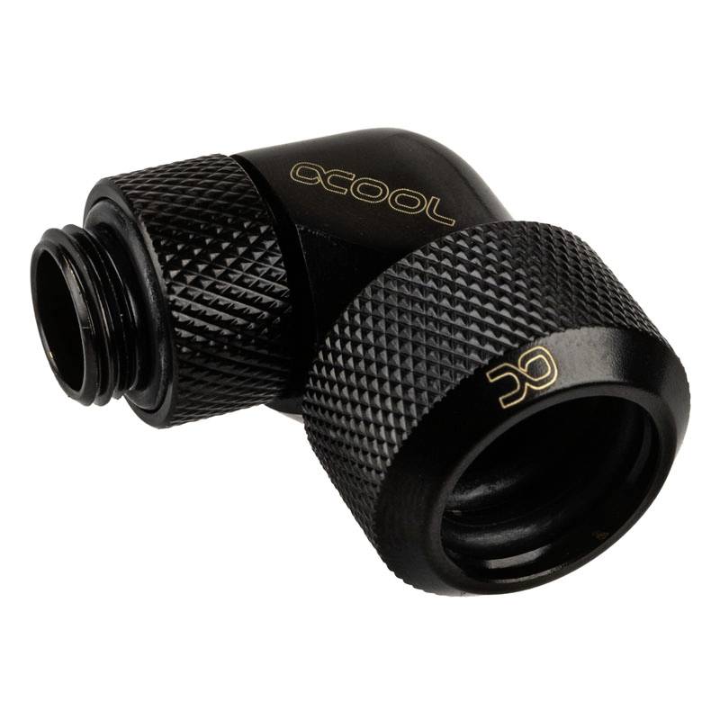 Alphacool Eiszapfen Anschluss 90 Grad G1/4 Zoll AG auf 16mm AD Hardtube Wasserkühlung-Winkelverbinder