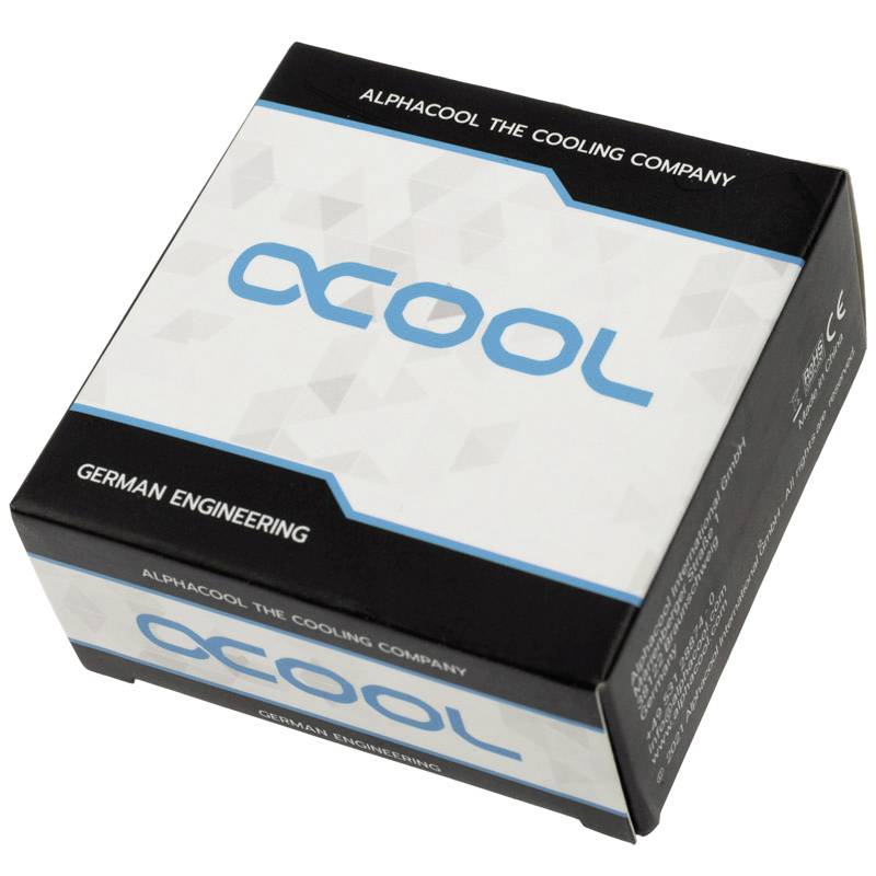 Alphacool Eiszapfen Adapter 90 Grad G1/4 Zoll IG auf G1/4 Zoll IG Wasserkühlung-Winkelverbinder
