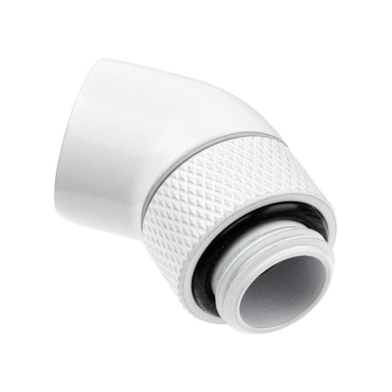 Alphacool Eiszapfen Winkeladapter 45 Grad drehbar G1/4 AG auf G1/4 IG Wasserkühlung-Winkelverbinder