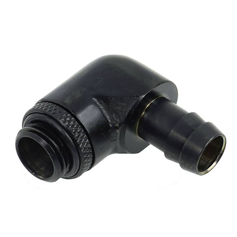 Alphacool HF Anschluss gerade G1/4 Zoll AG auf 10mm ID, 90 Grad Wasserkühlung-Winkelverbinder