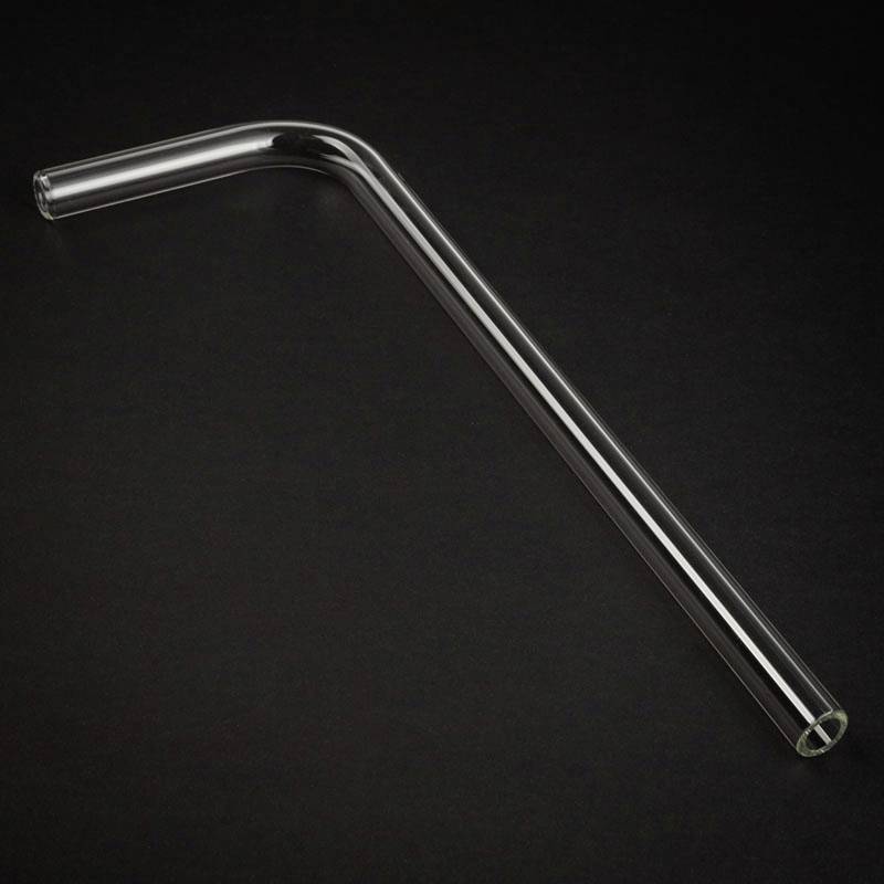 Alphacool HardTube 16/11mm Borosilikatglas 90 Grad Winkel 10/30cm Wasserkühlung-Schlauch