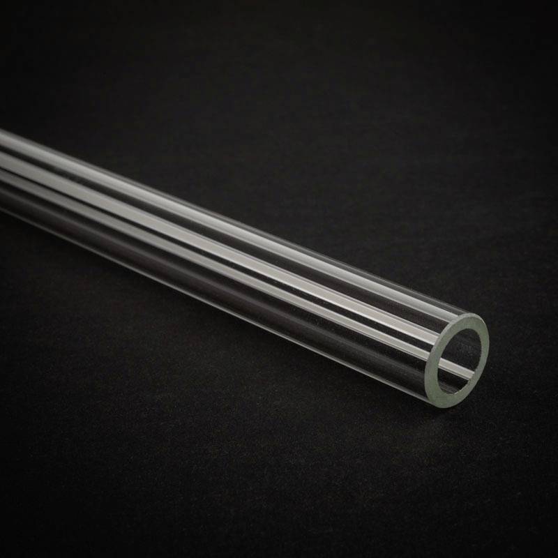 Alphacool HardTube 16/11mm Borosilikatglas 90 Grad Winkel 10/30cm Wasserkühlung-Schlauch