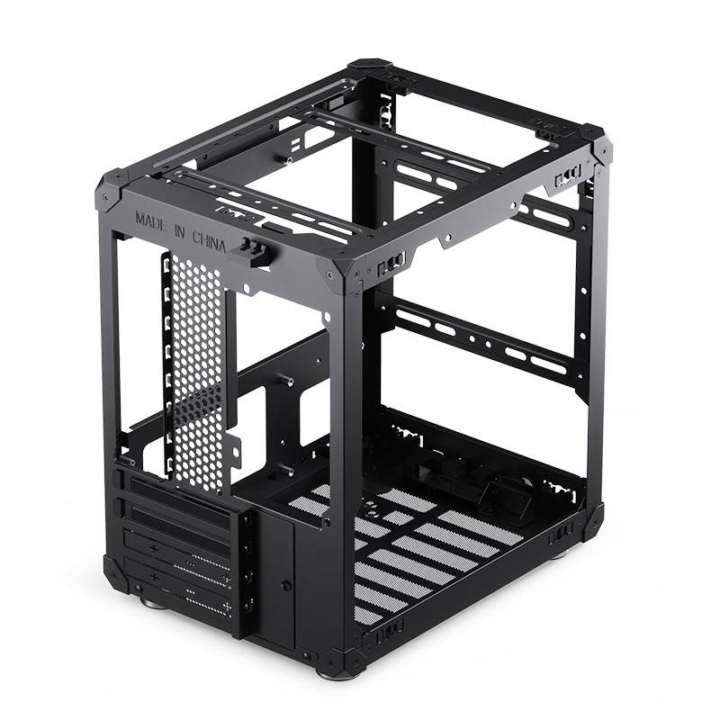 Jonsbo C6 Black Micro-Tower PC-Gehäuse, Gaming-Gehäuse Schwarz