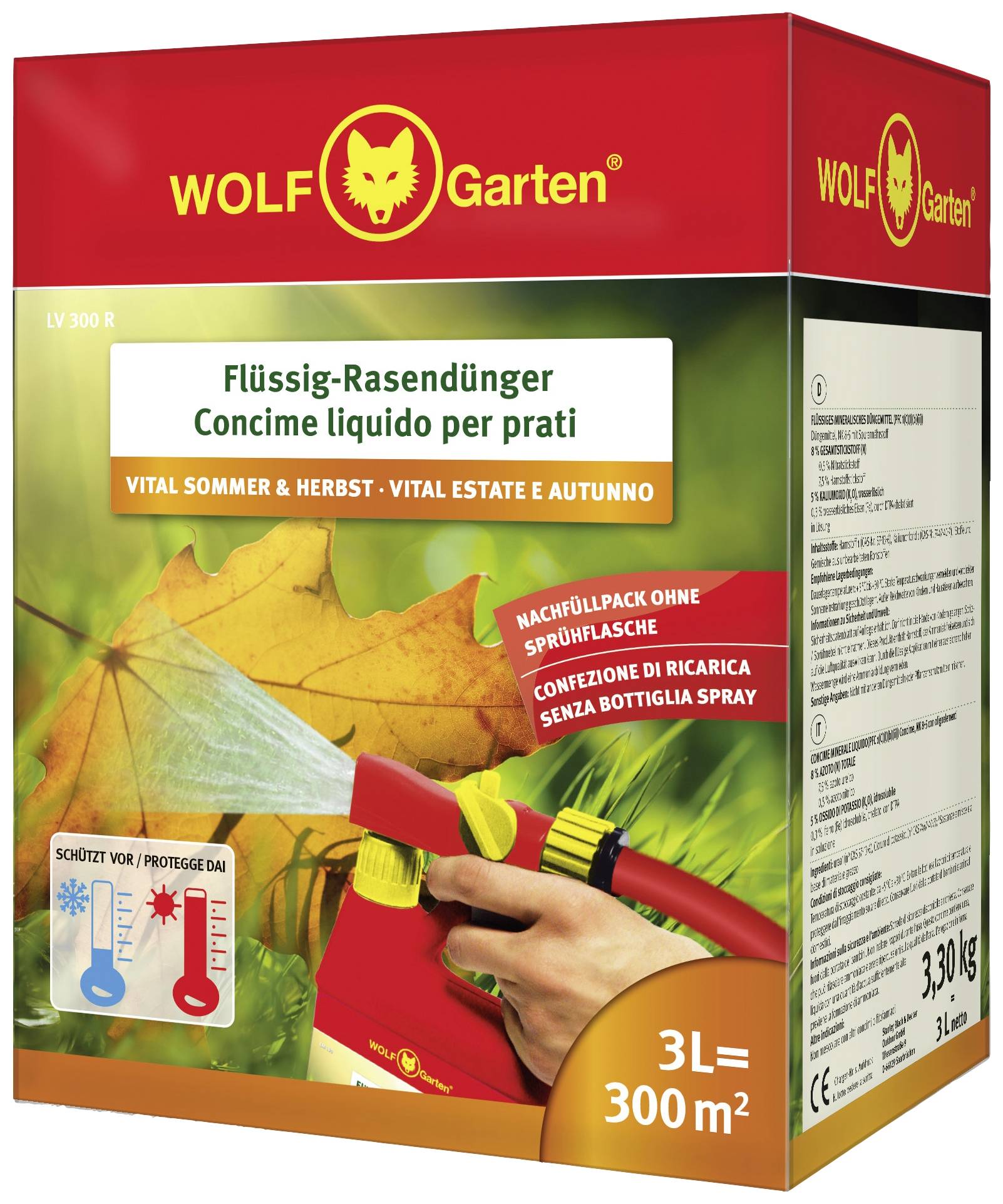 WOLF-Garten 3848330 LV 300 R D/A/I FLÜSSIG-RASEN-