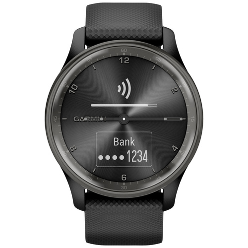 Garmin VIVOMOVE® TREND Smartwatch 40mm Schwarz, Schiefer-Grau