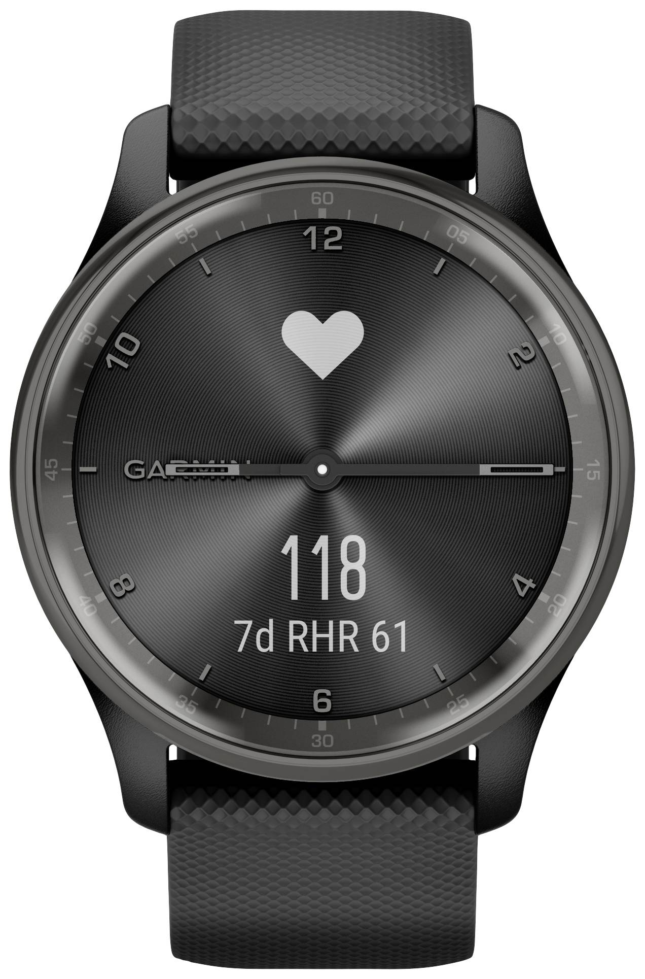 Garmin VIVOMOVE® TREND Smartwatch 40mm Schwarz, Schiefer-Grau