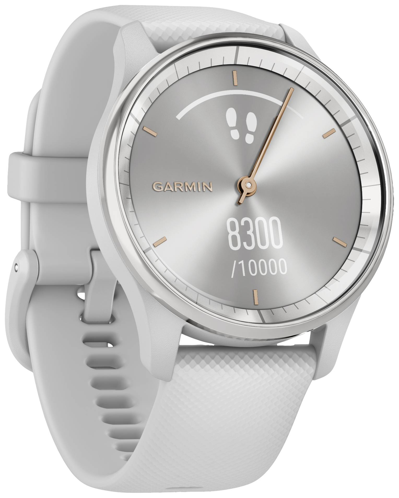 Garmin VIVOMOVE® TREND Smartwatch 40 mm Hellgrau, Silber