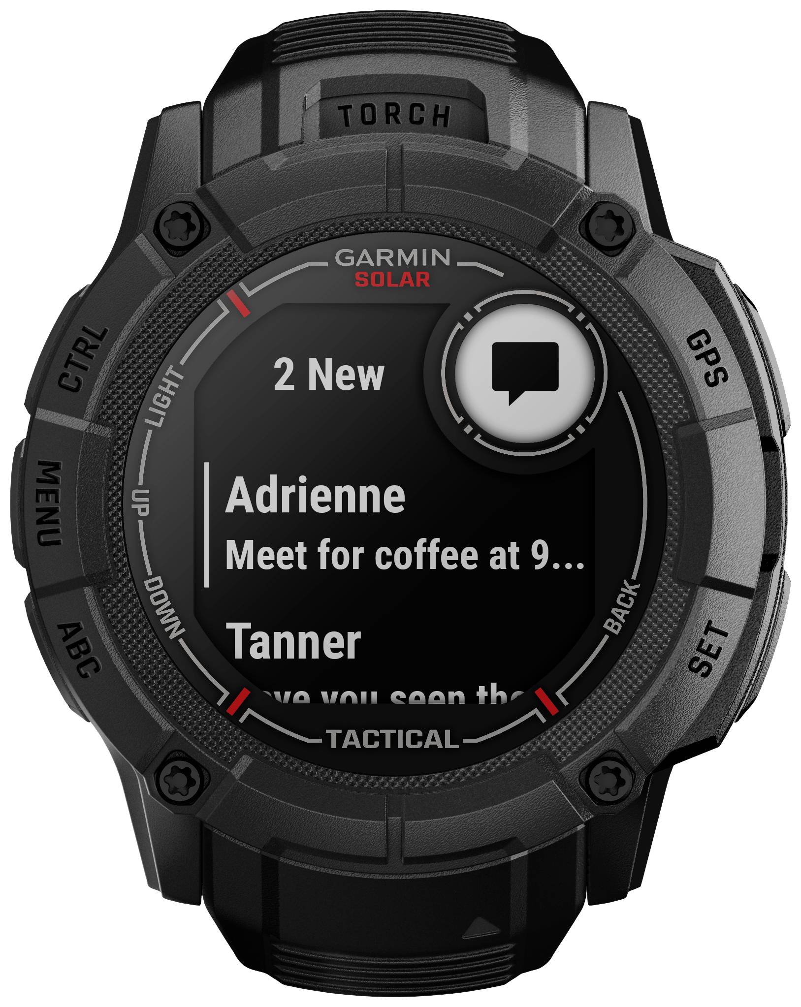 Garmin INSTINCT® 2X SOLAR TACTICAL EDITION Smartwatch Schwarz