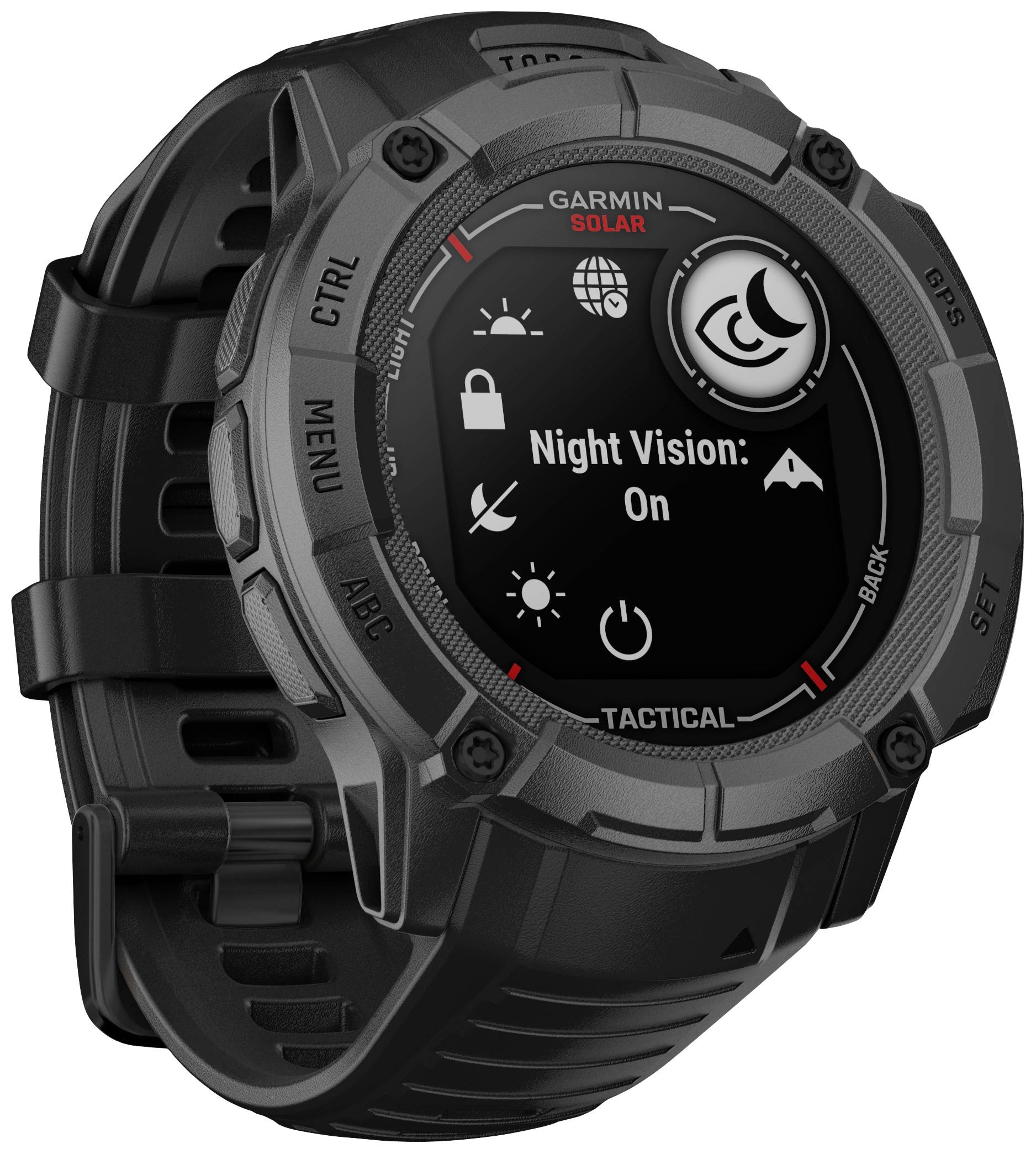 Garmin INSTINCT® 2X SOLAR TACTICAL EDITION Smartwatch Schwarz