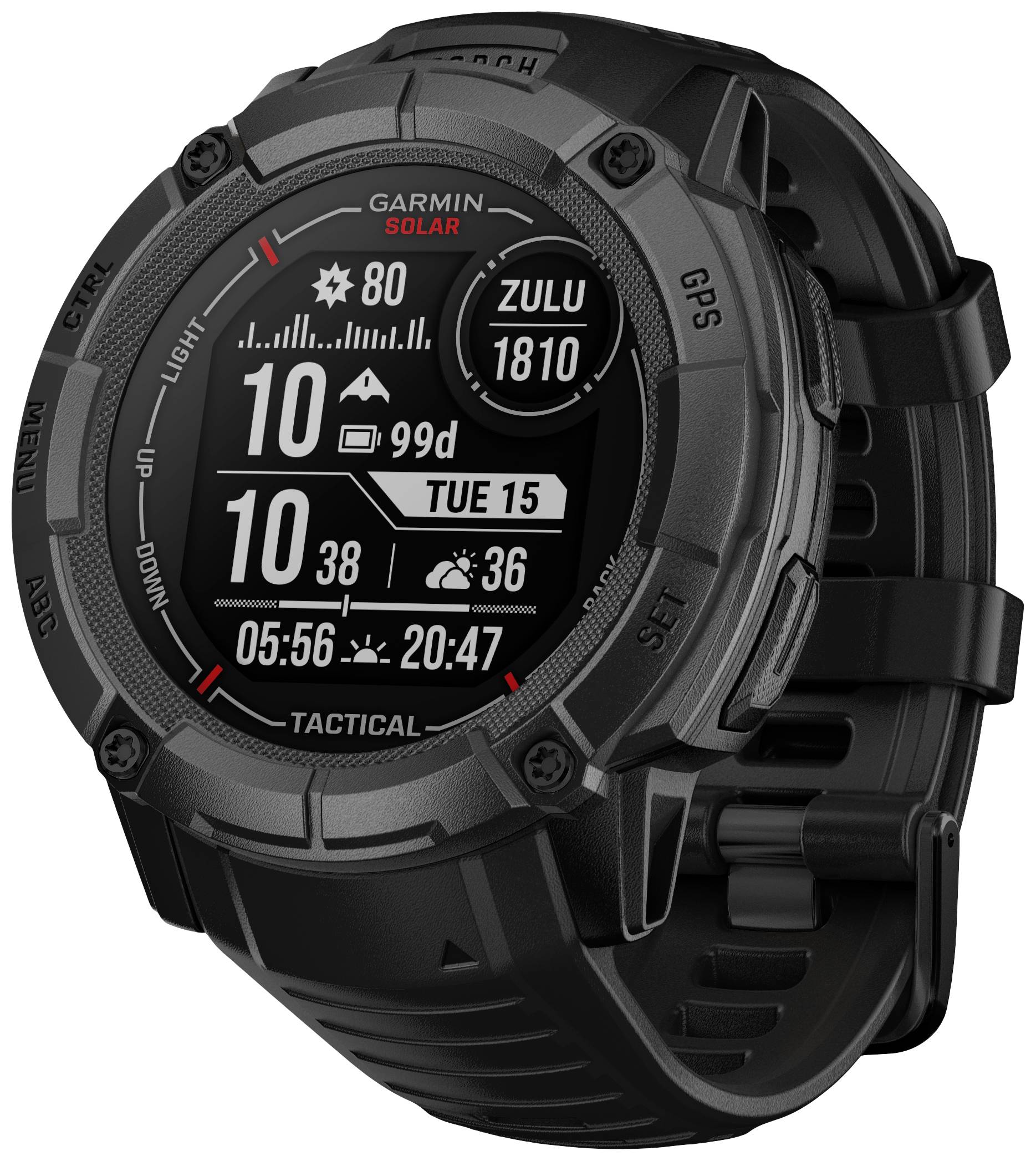 Garmin INSTINCT® 2X SOLAR TACTICAL EDITION Smartwatch Schwarz