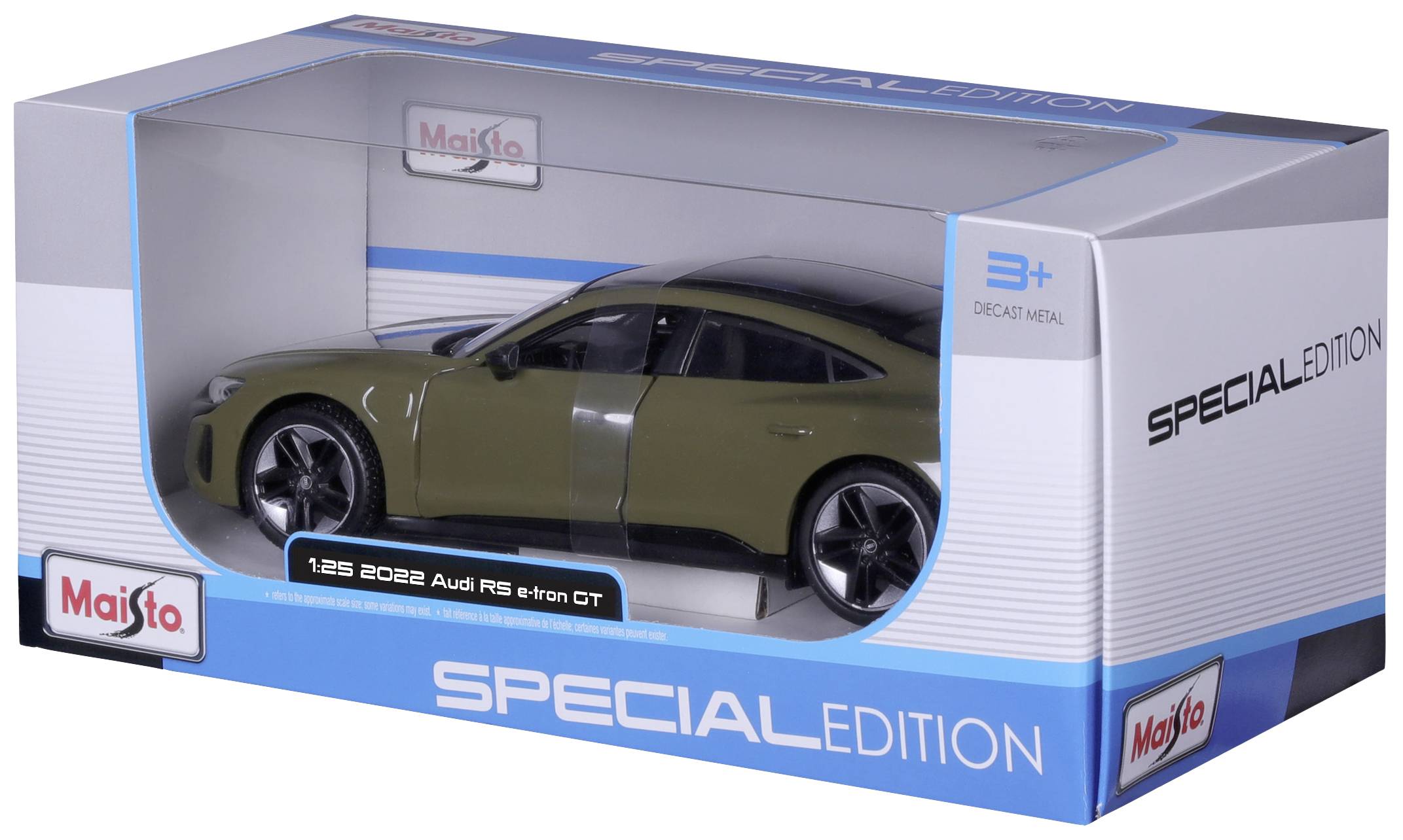 Maisto Audi RS e-tron GT, tactial grün 1:24 Modellauto
