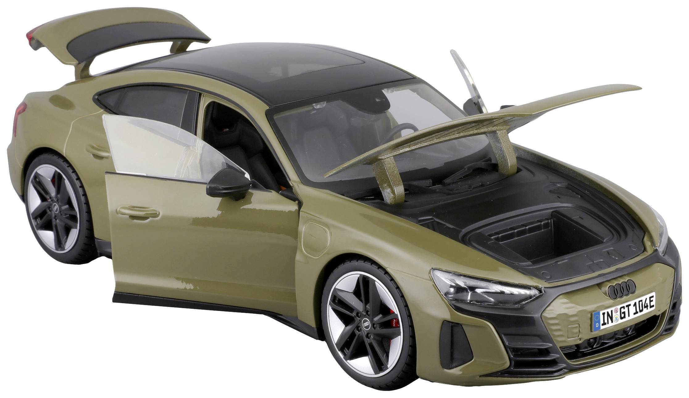 Bburago Audi RS e-tron GT 2022, tactical grün 1:18 Modellauto