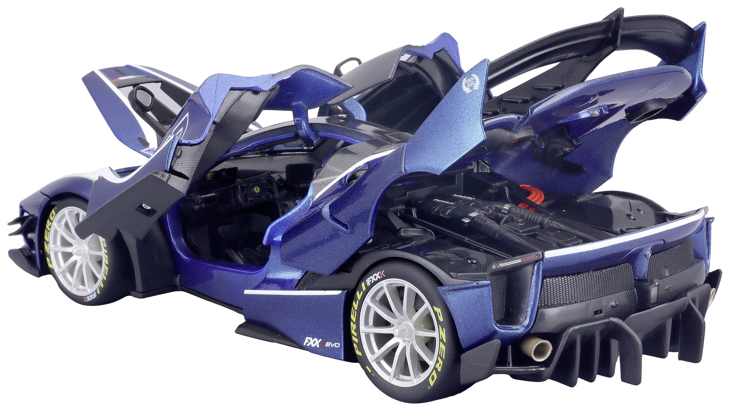 Bburago Ferrari R&P FXX-K EVO, blau #27 1:18 Modellauto