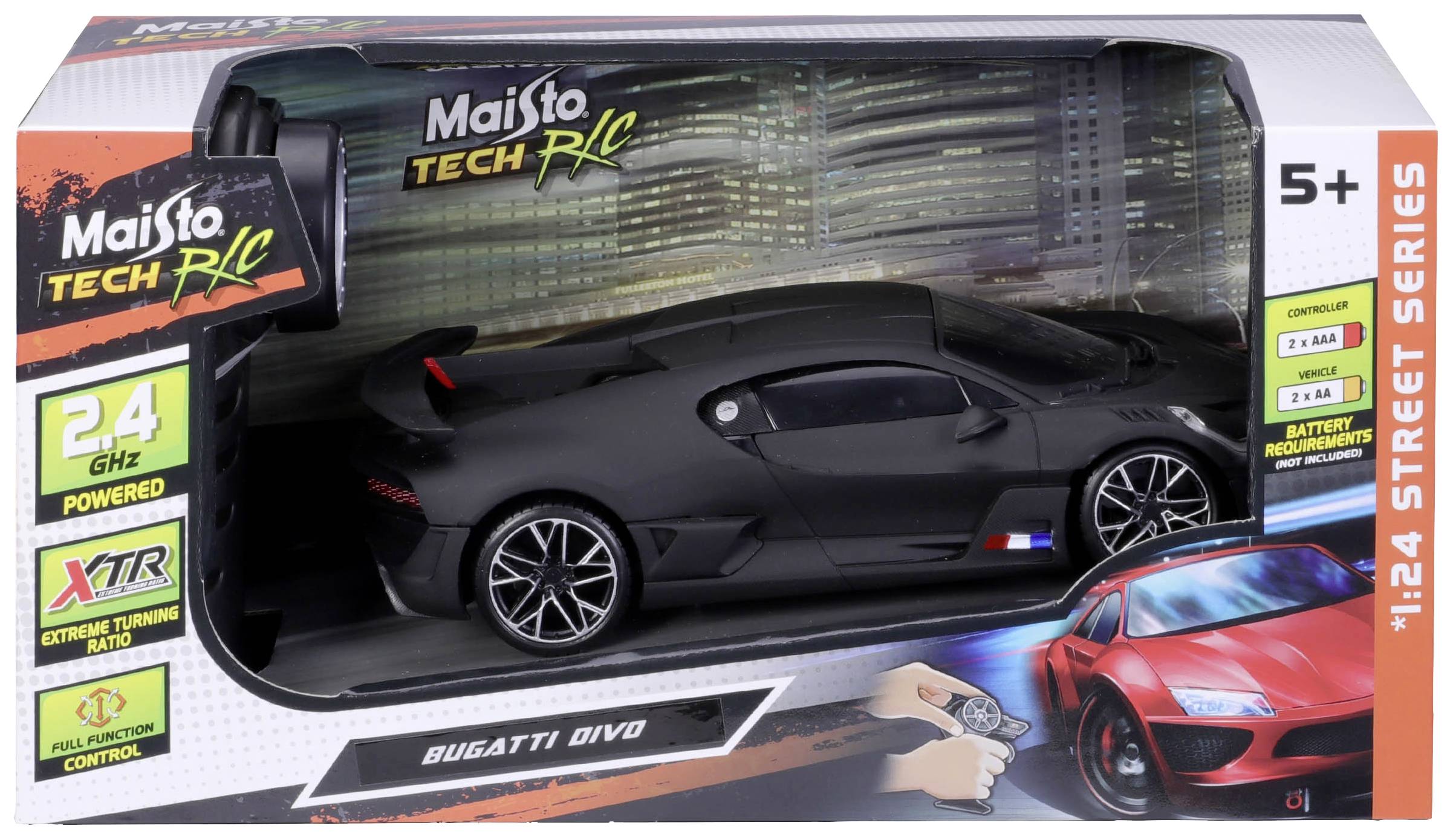 MaistoTech 581515-1 Bugatti Divo 1:24 RC Einsteiger Modellauto Elektro Sportwagen