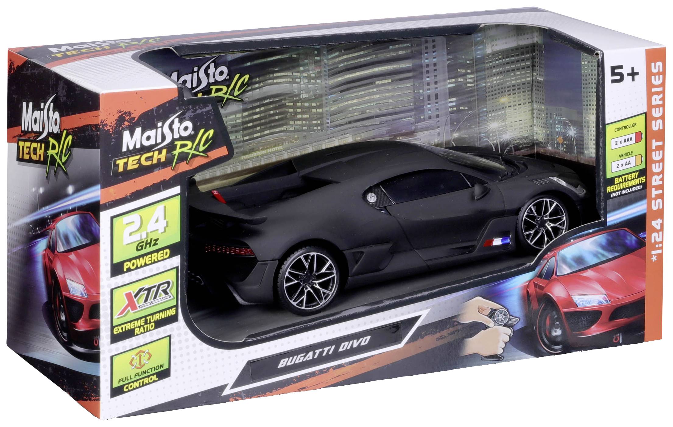 MaistoTech 581515-1 Bugatti Divo 1:24 RC Einsteiger Modellauto Elektro Sportwagen
