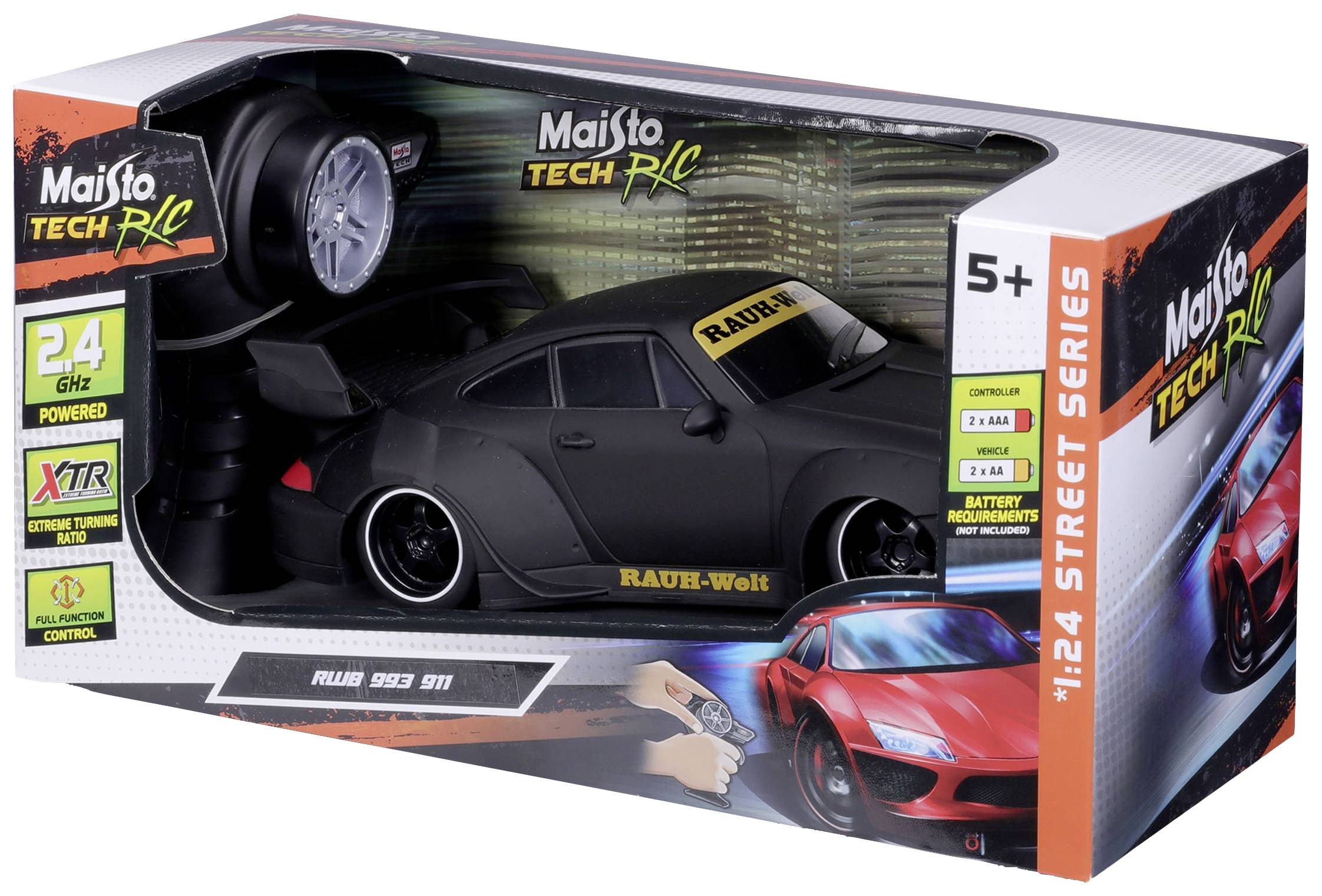 MaistoTech 581533 Porsche 993 RWB 1:24 RC Einsteiger Modellauto Elektro Sportwagen