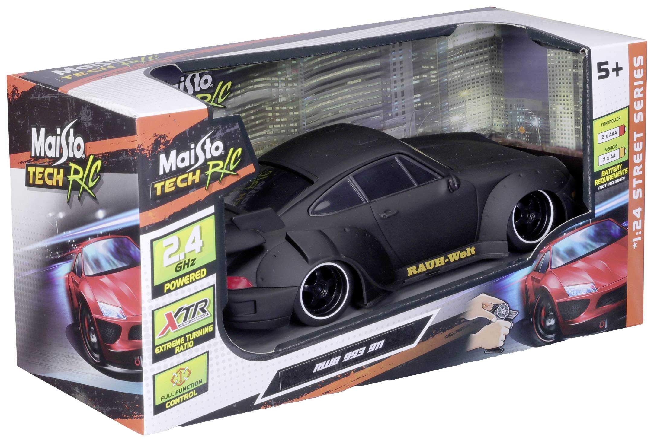MaistoTech 581533 Porsche 993 RWB 1:24 RC Einsteiger Modellauto Elektro Sportwagen