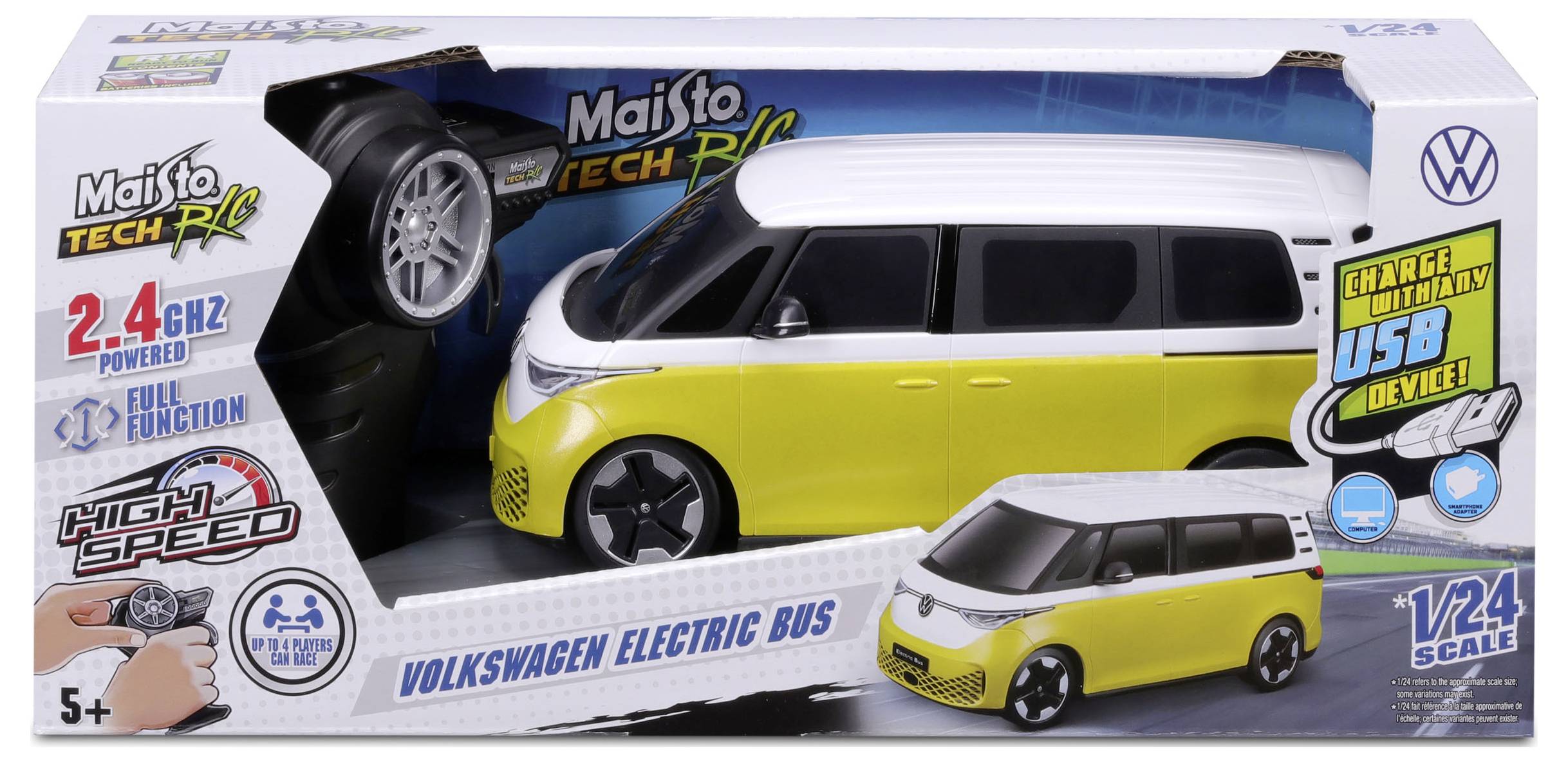 MaistoTech 582343 VW ID.Buzz 1:24 RC Einsteiger Modellauto Elektro Bus