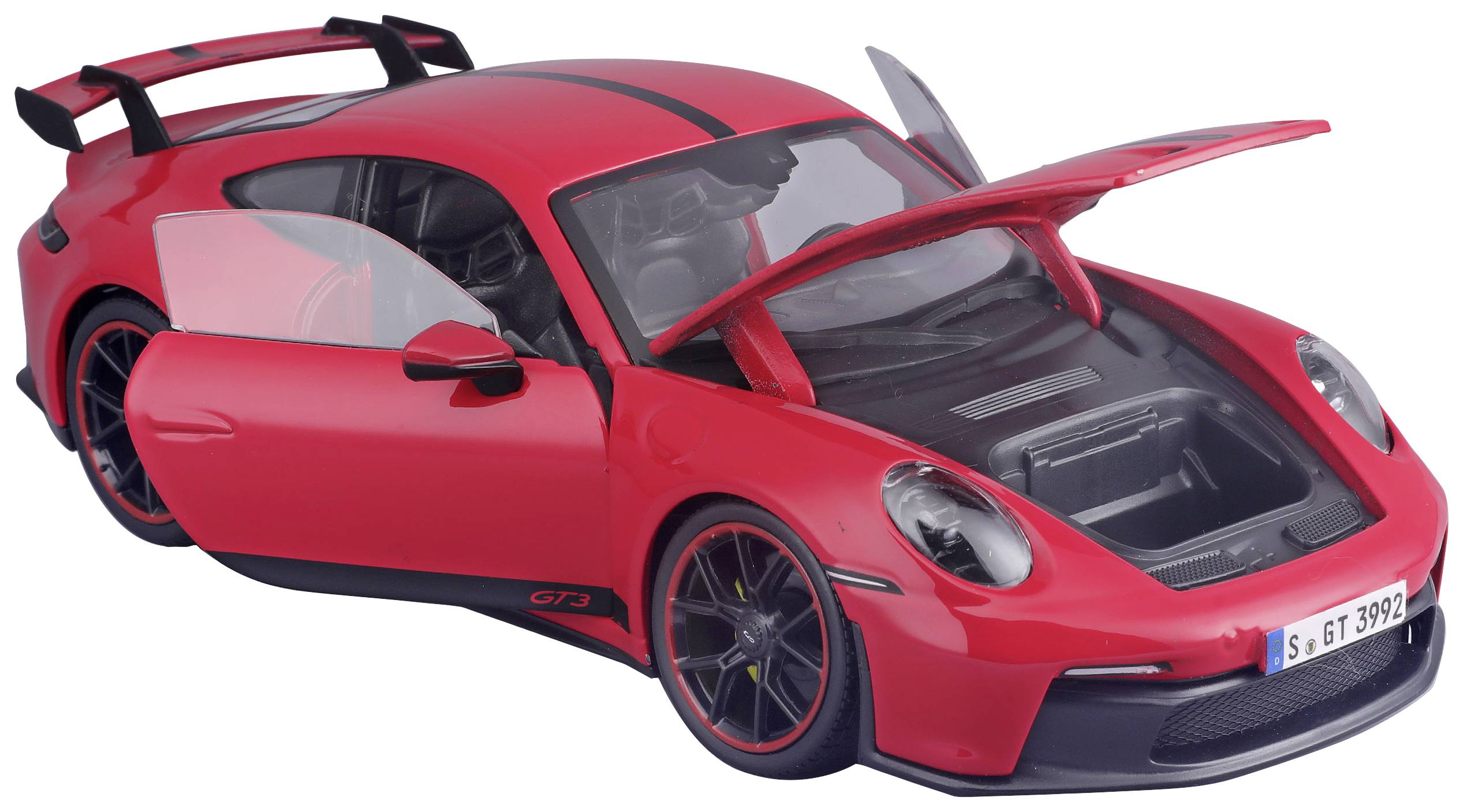 Maisto Porsche 911 GT3 2023, rot 1:18 Modellauto
