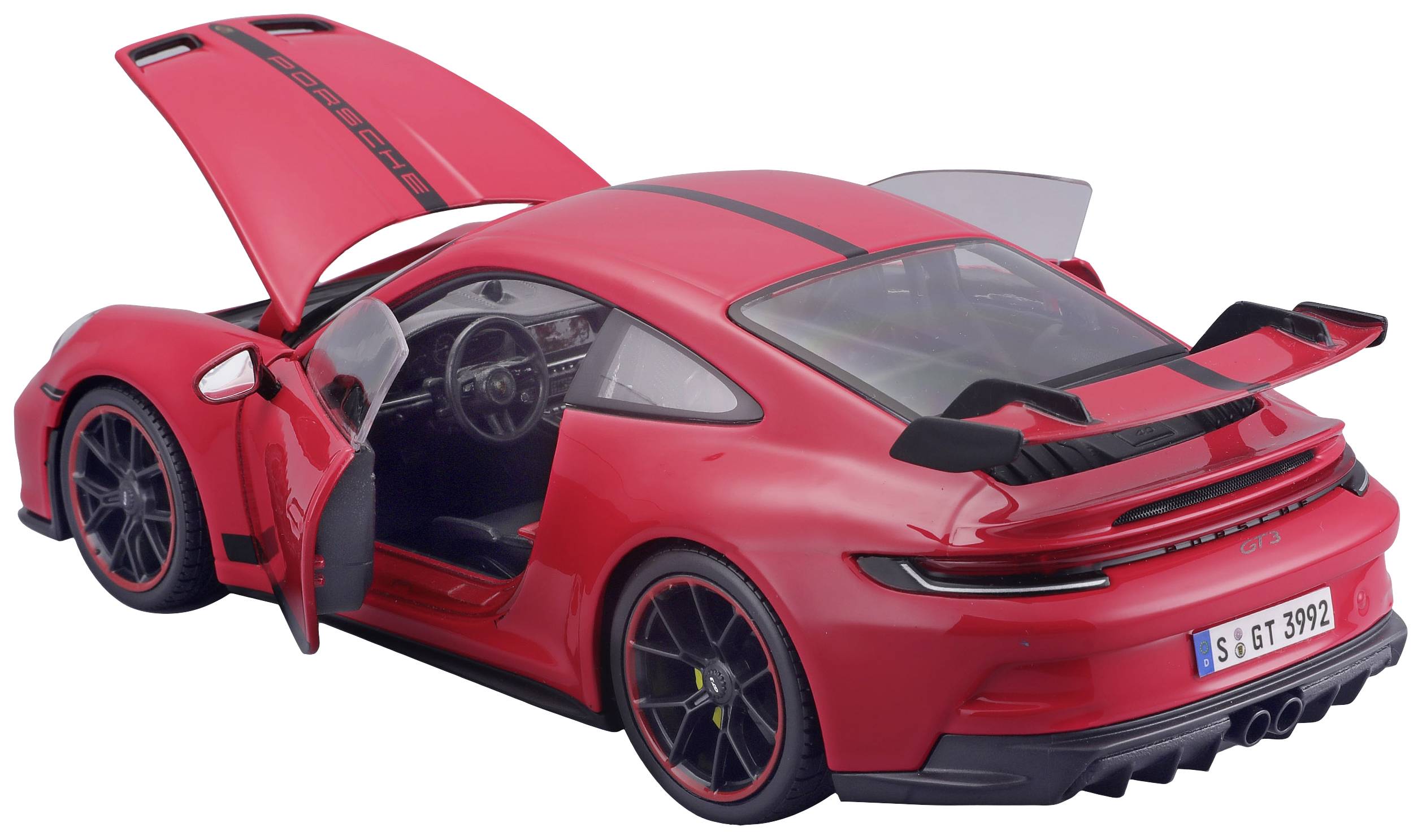 Maisto Porsche 911 GT3 2023, rot 1:18 Modellauto