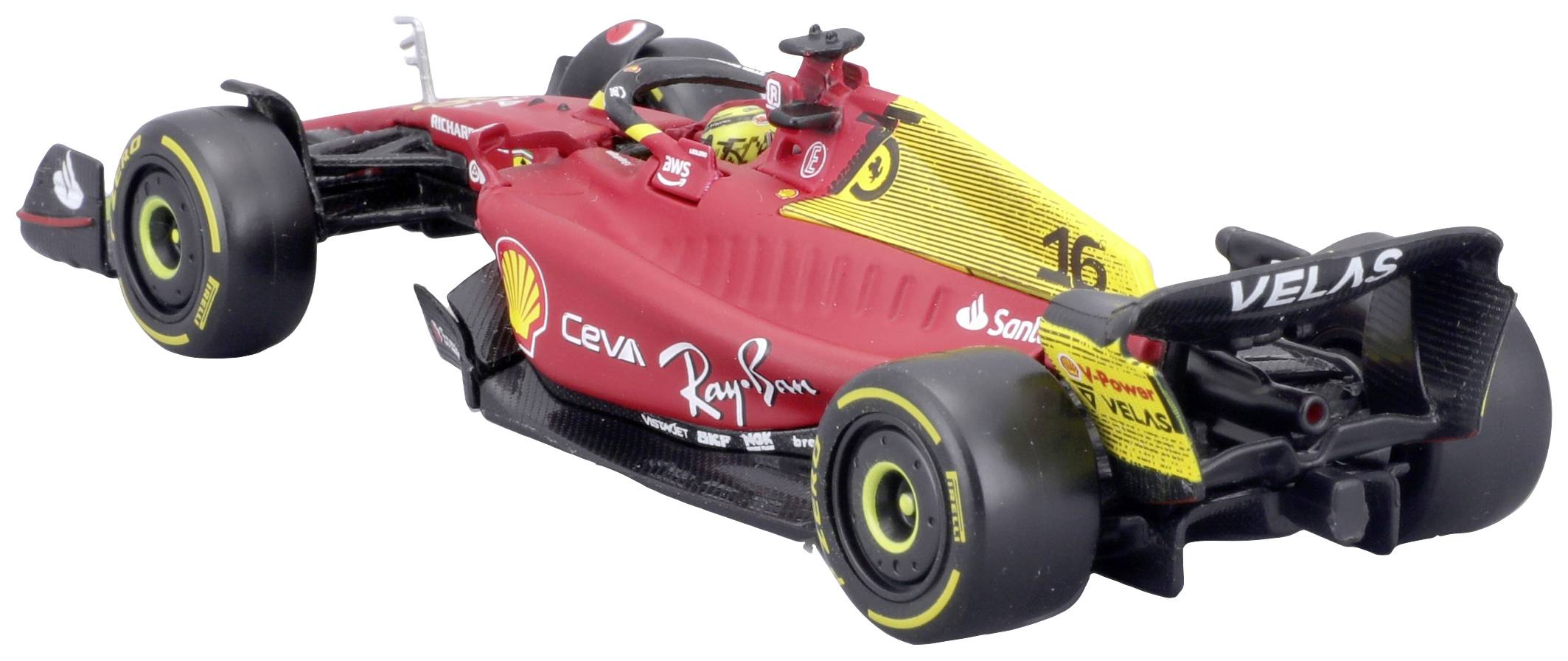 Bburago F1 Ferrari F1-75 2022, Leclerc 1:24 Modellauto
