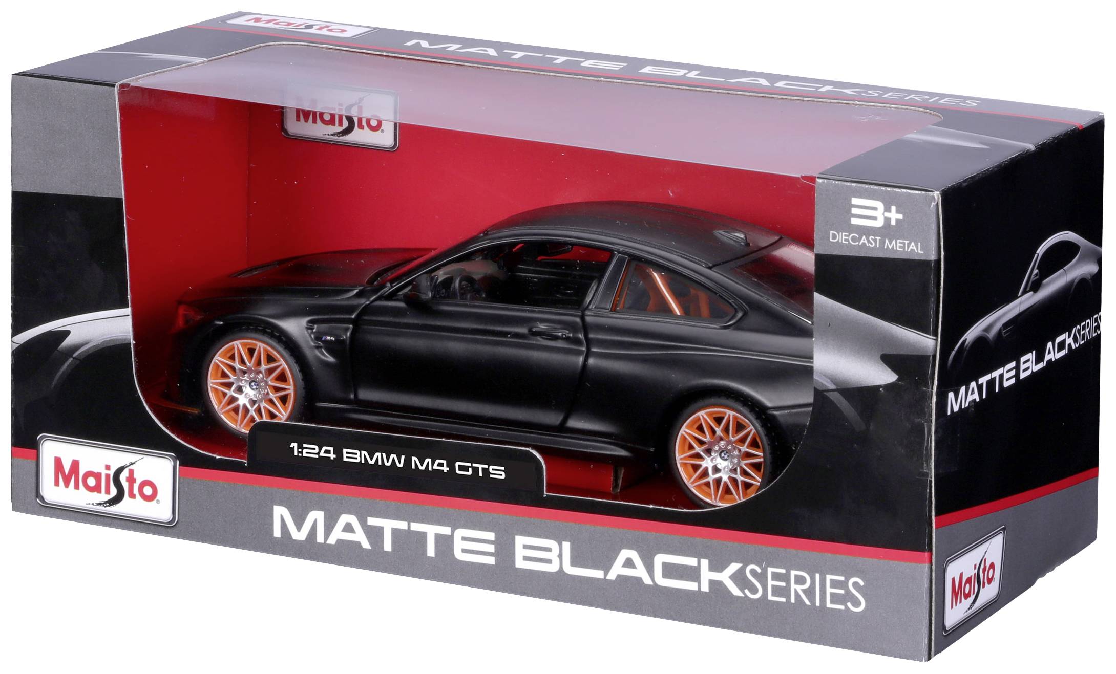 Maisto BMW M4 GTS, mattschwarz 1:24 Modellauto