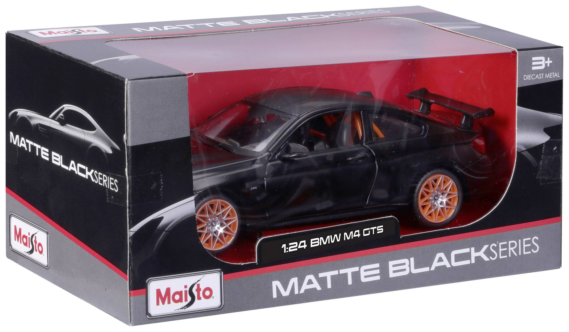 Maisto BMW M4 GTS, mattschwarz 1:24 Modellauto