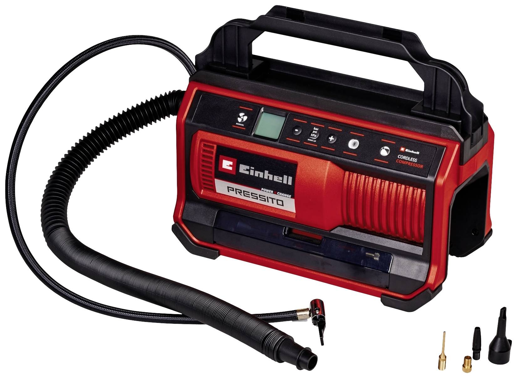 Einhell 4020420 Akku-Kompressor PRESSITO 18/25 Power X-Change 11 bar Digitales Display